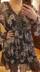 ✴Flowy Print Dress - self lined